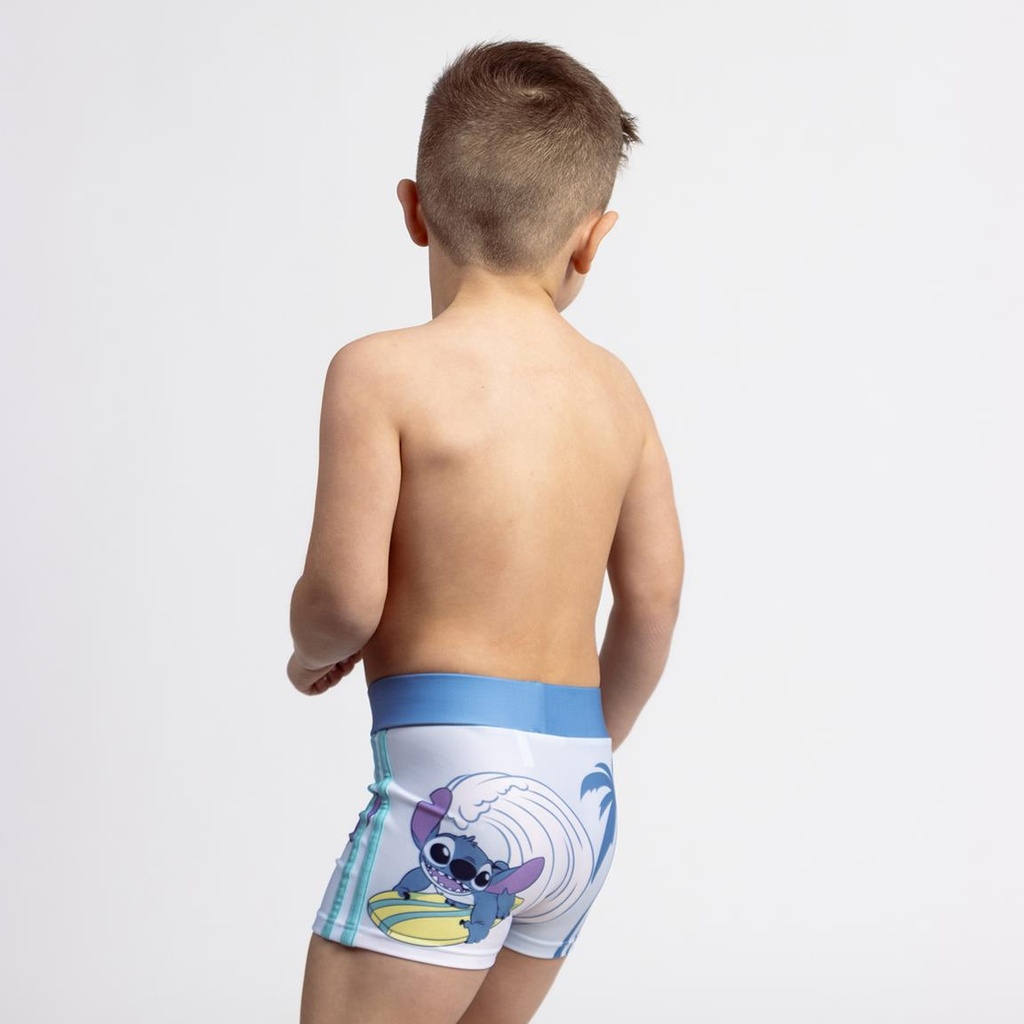 BOXER BAÑO STITCH AZUL T.8
