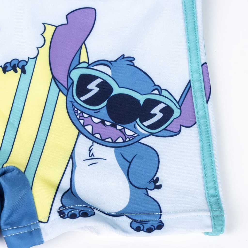 BOXER BAÑO STITCH AZUL T.8