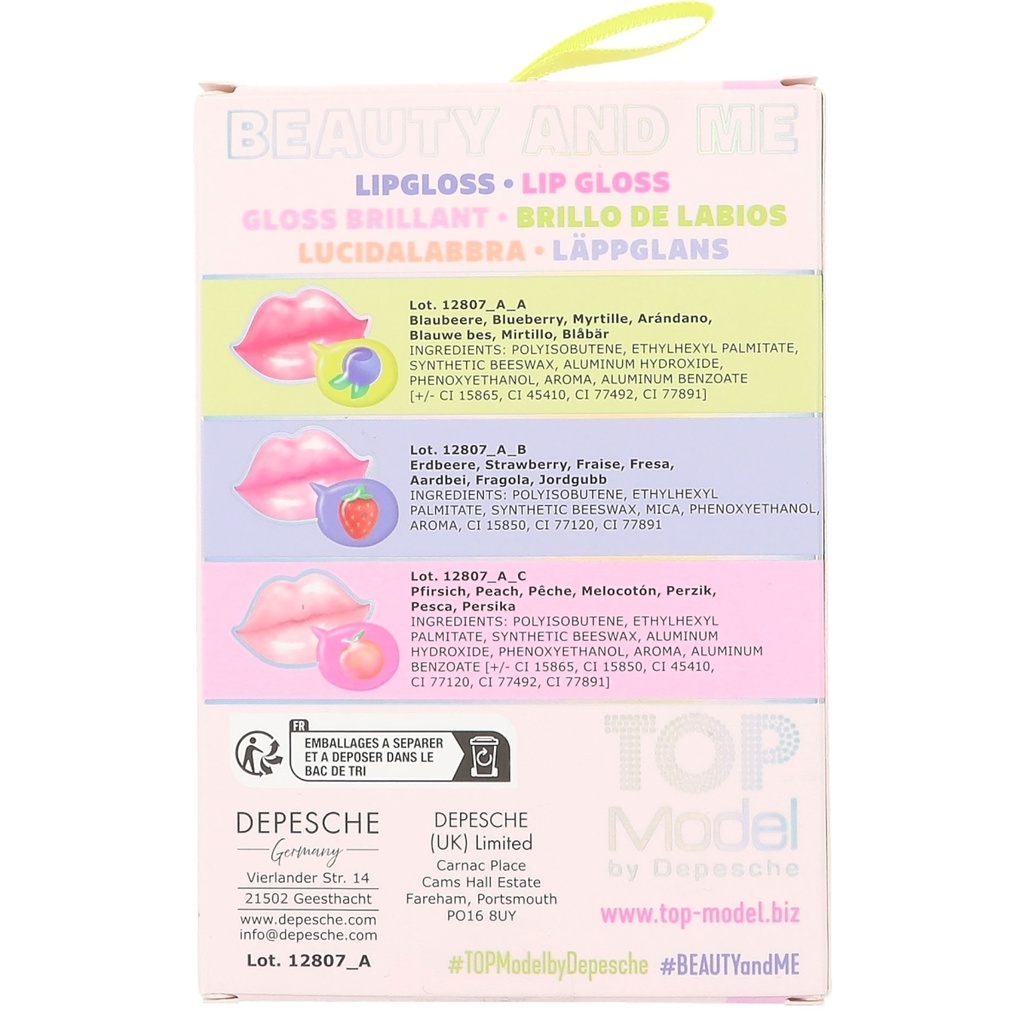 BRILLOS LABIOS BEAUTY & ME TOP MODEL
