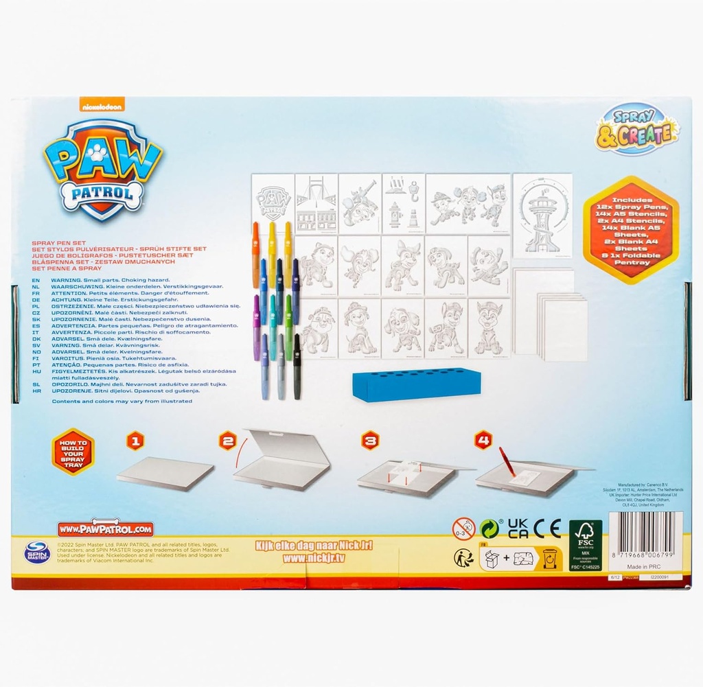 CAJA DIBUJO AEROGRAFOS PAW P.