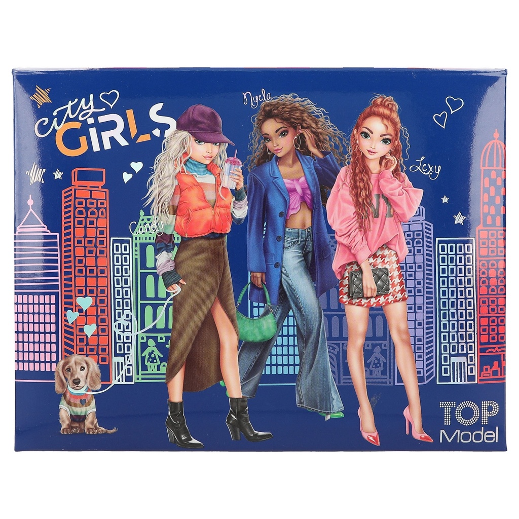 CAJA ESCRITURA CITY GIRL TOP MODEL