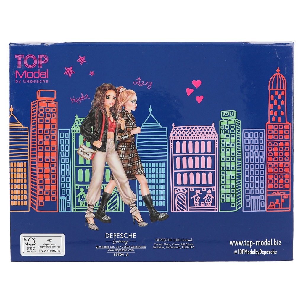 CAJA ESCRITURA CITY GIRL TOP MODEL