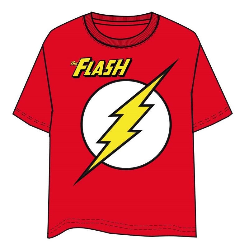 CAMISETA LOGO FLASH ROJO T.S