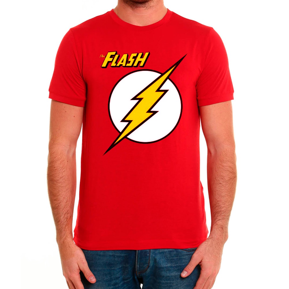 CAMISETA LOGO FLASH ROJO T.S