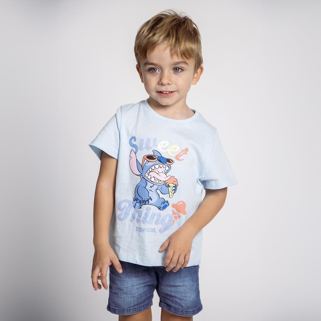 CAMISETA M/C.STITCH AZUL CL.T5