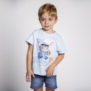 CAMISETA M/C.STITCH AZUL CL.T5