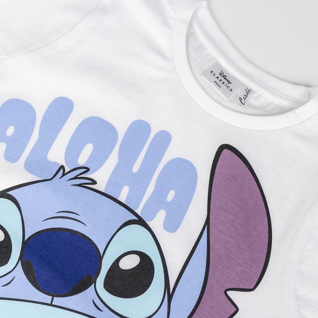 CAMISETA M/C.STITCH BLANCA T5
