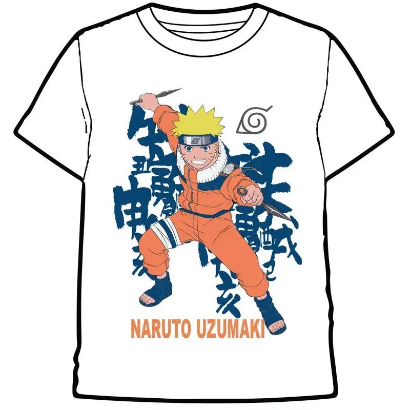 CAMISETA NARUTO BLANCA T.14