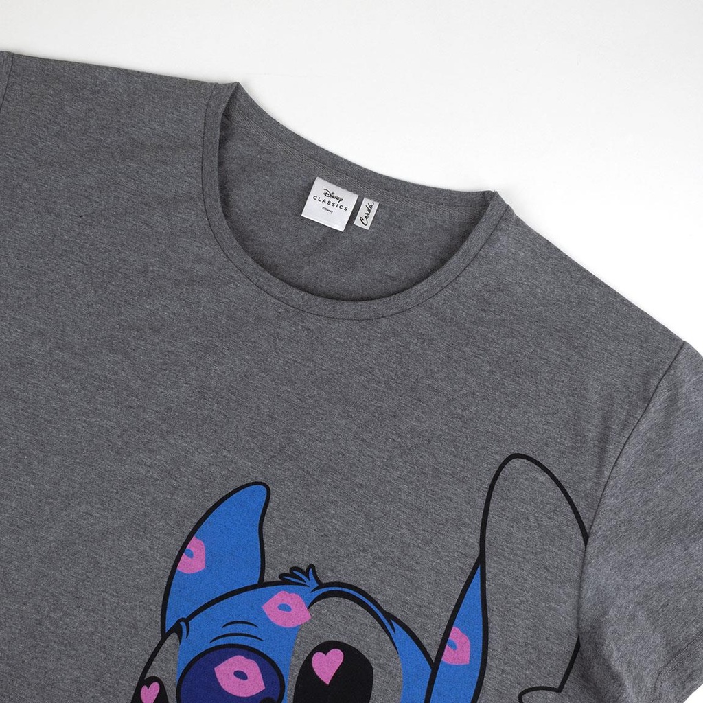 CAMISETA STITCH GRIS T.L
