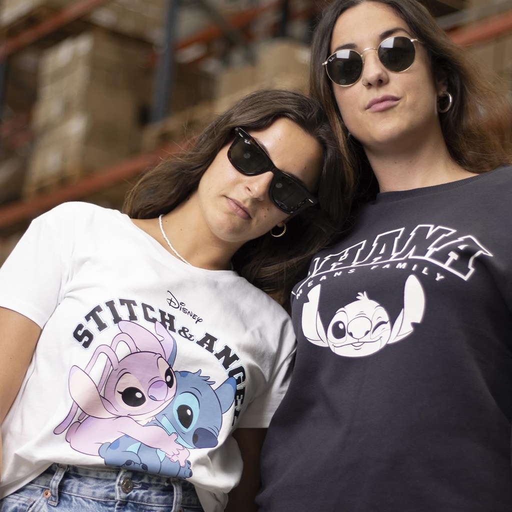CAMISETA STITCH M/C.BLANCA TXL