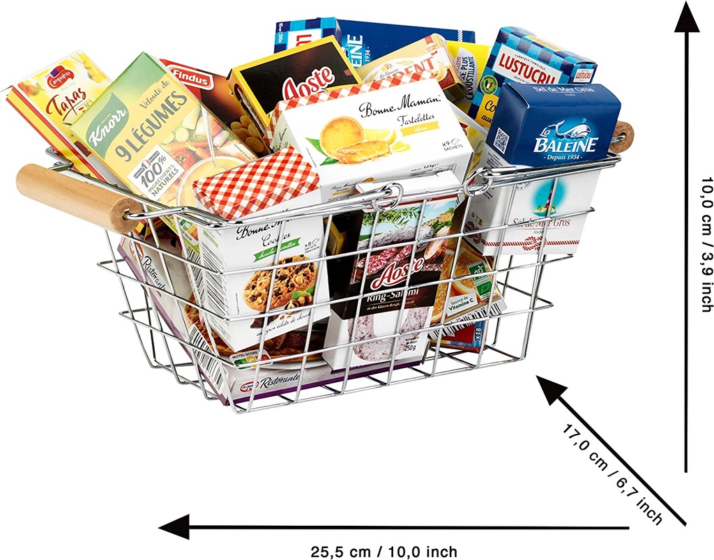 CESTA COMPRA MET.C/PRODUCTOS