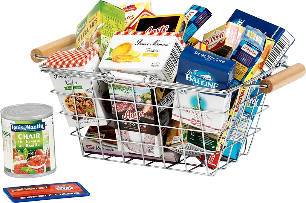 CESTA COMPRA MET.C/PRODUCTOS