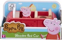 COCHE DE MADERA PEPPA PIG