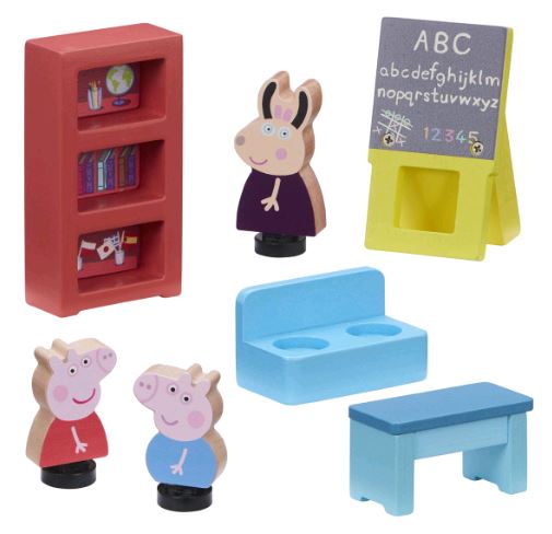 COLEGIO DE MADERA PEPPA PIG