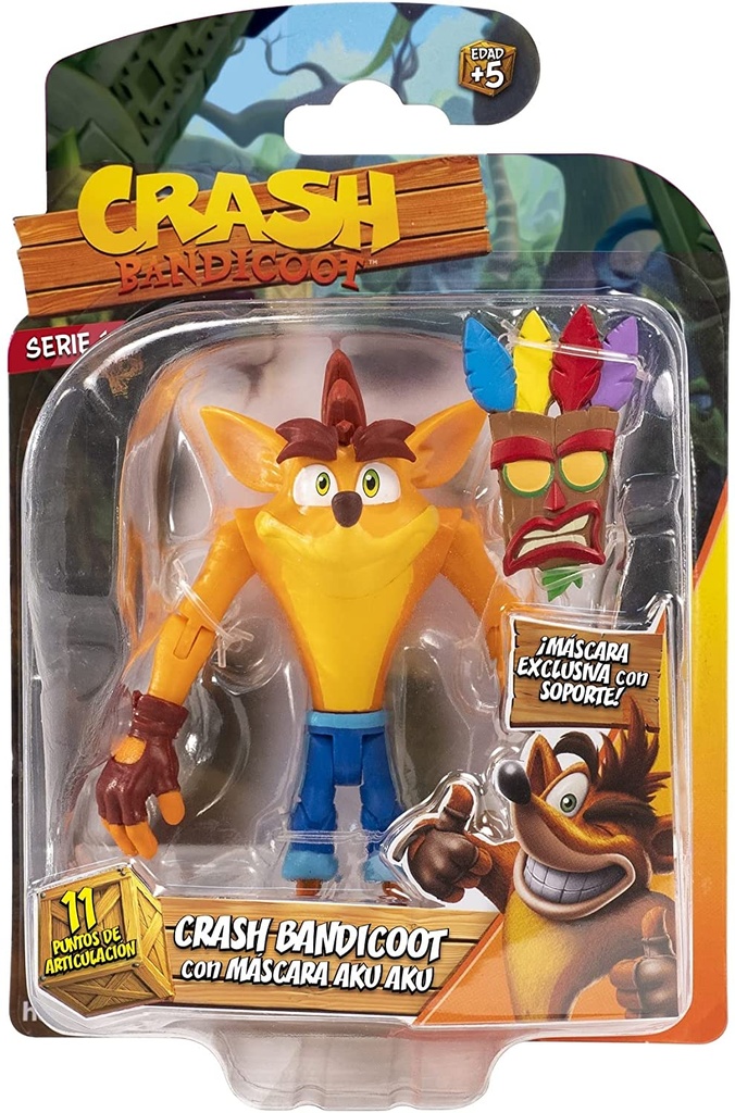 CRASH BANDICOOT 12 CM. SURT.