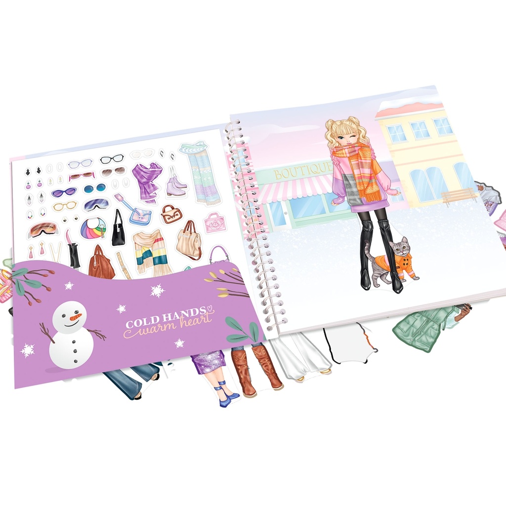 CUADERNO C/CALCOMANIAS TOP MODEL