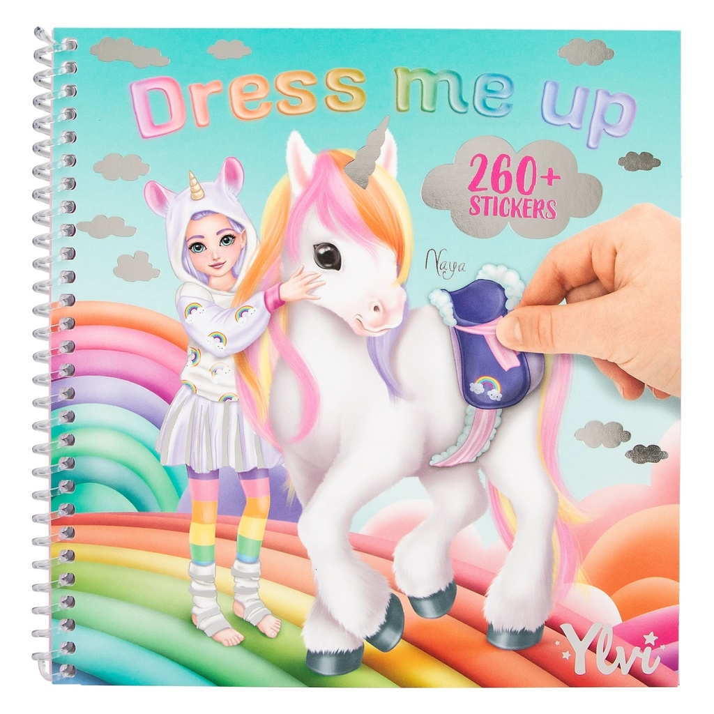 CUADERNO CALCOMANIAS YLVI DRESS ME