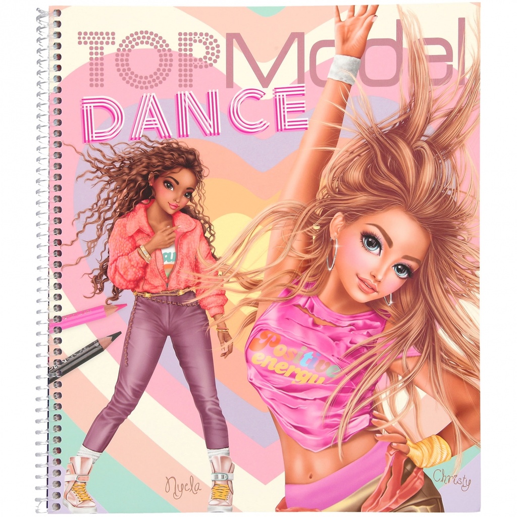 CUADERNO COLOREAR DANCE TOP MODEL