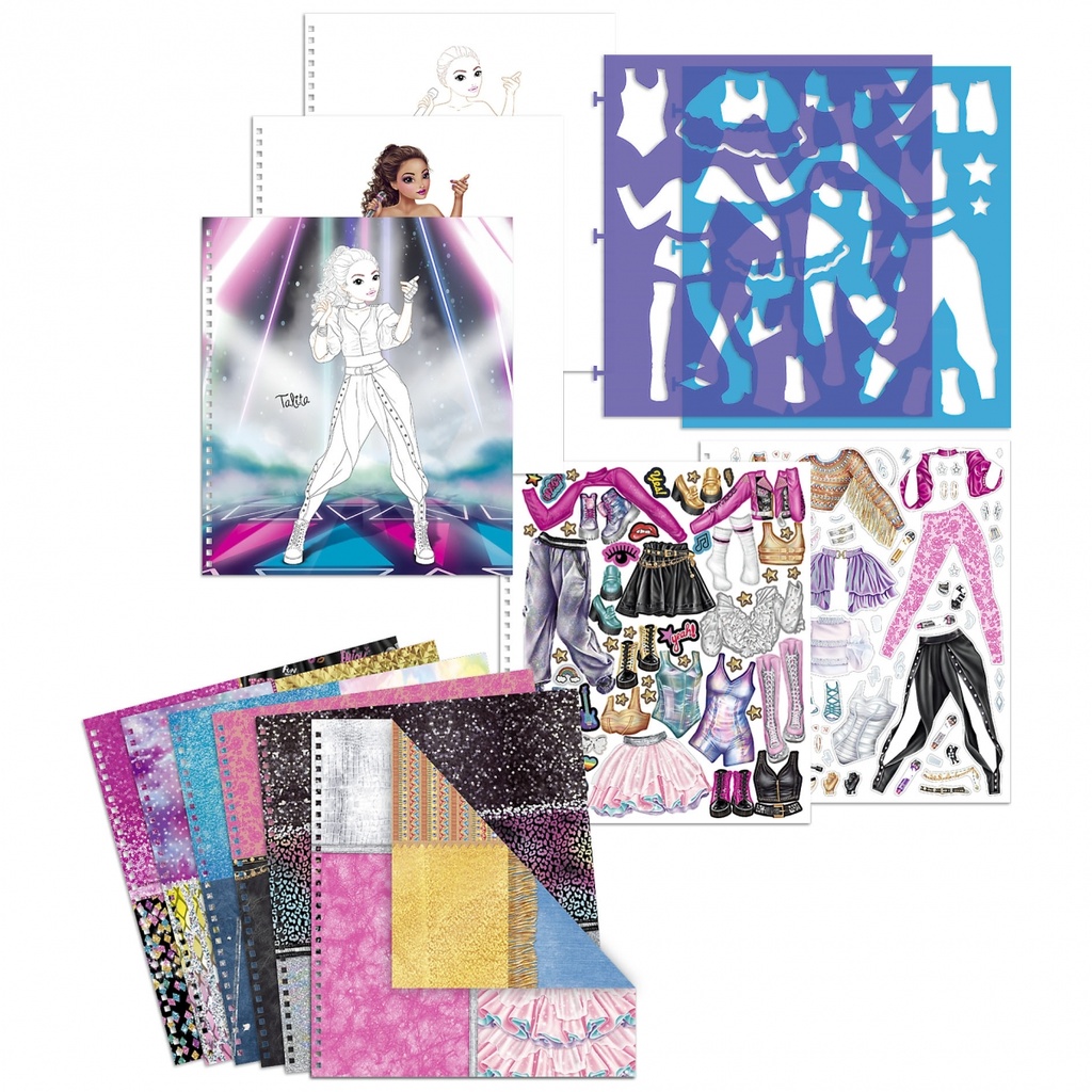 CUADERNO COLOREAR POPSTAR TOP MODEL