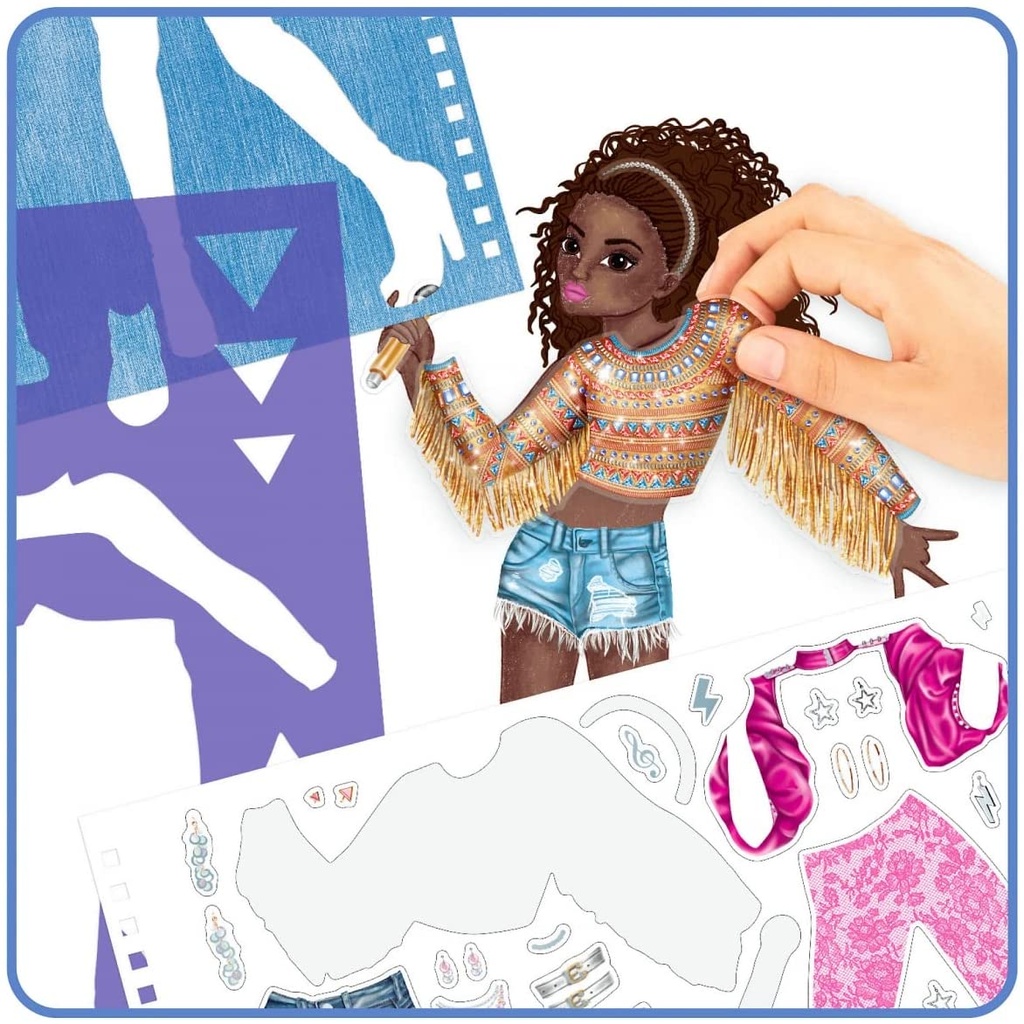 CUADERNO COLOREAR POPSTAR TOP MODEL