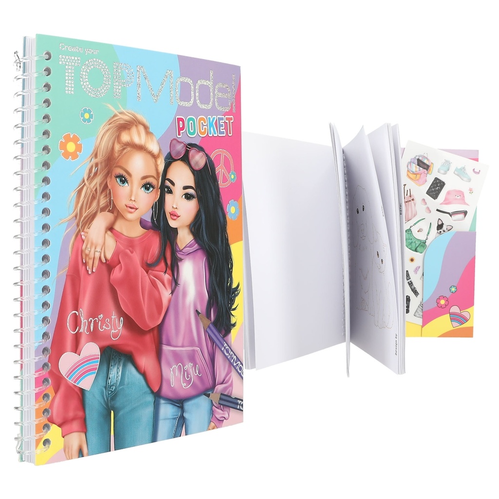 CUADERNO COLOREAR TOP MODEL