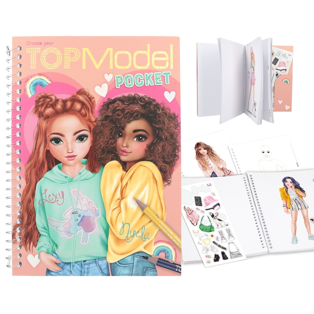 CUADERNO COLOREAR TOP MODEL