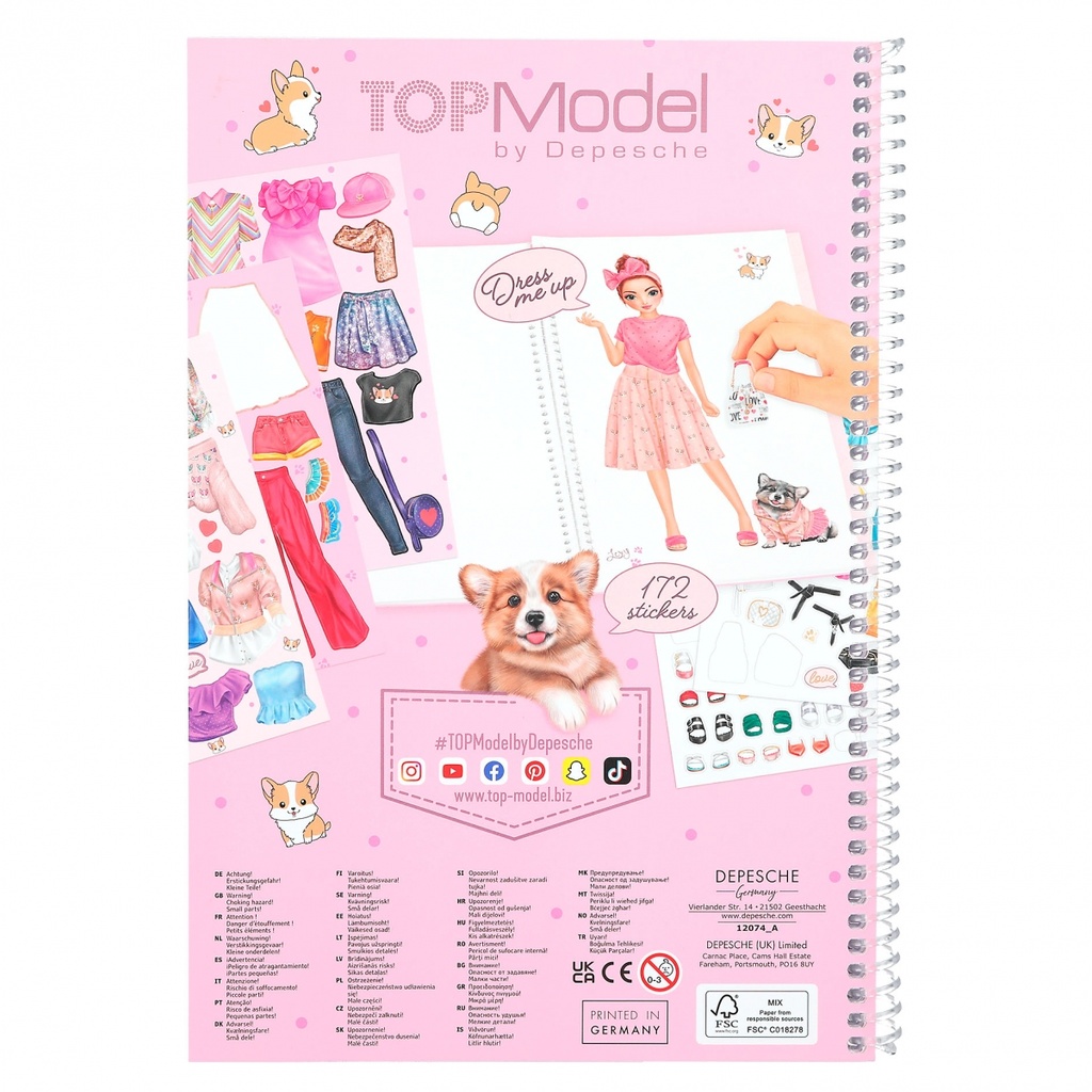 CUADERNO DRESS ME UP CORGI TOP MODEL