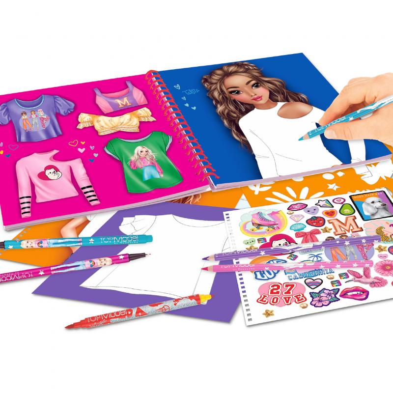 CUADERNO P/COLOREAR T-SHIRT DESIGNER