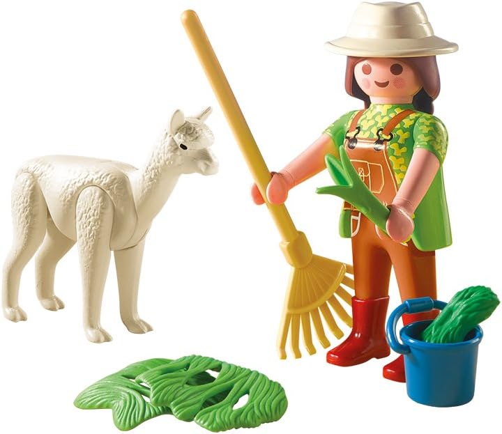 CUIDADORA CON ALPACA