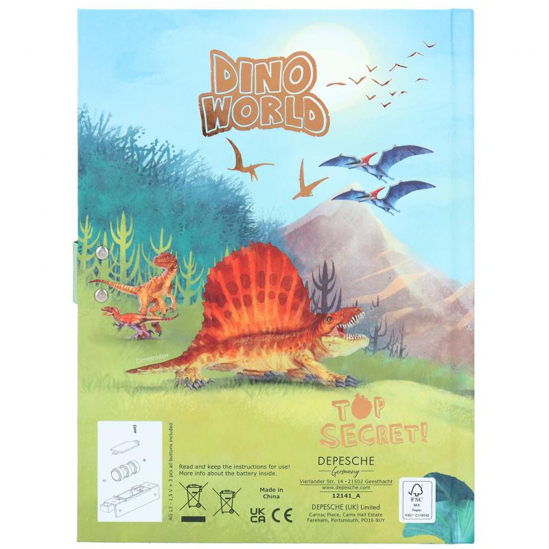 DIARIO C/CODIGO Y SONIDO DINO WORLD