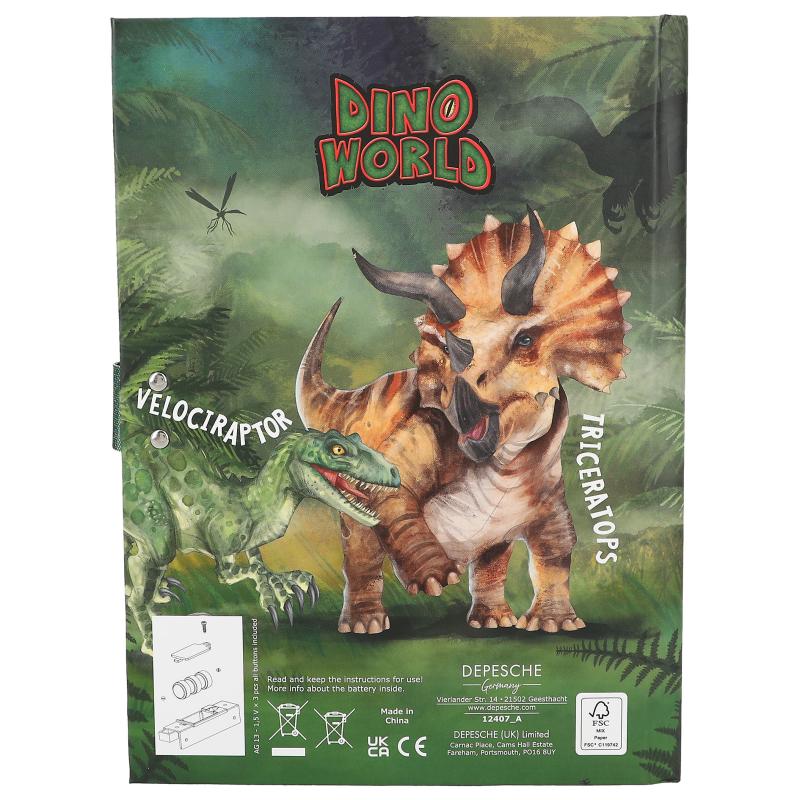 DIARIO DINO WORLD CODIGO Y SONIDO