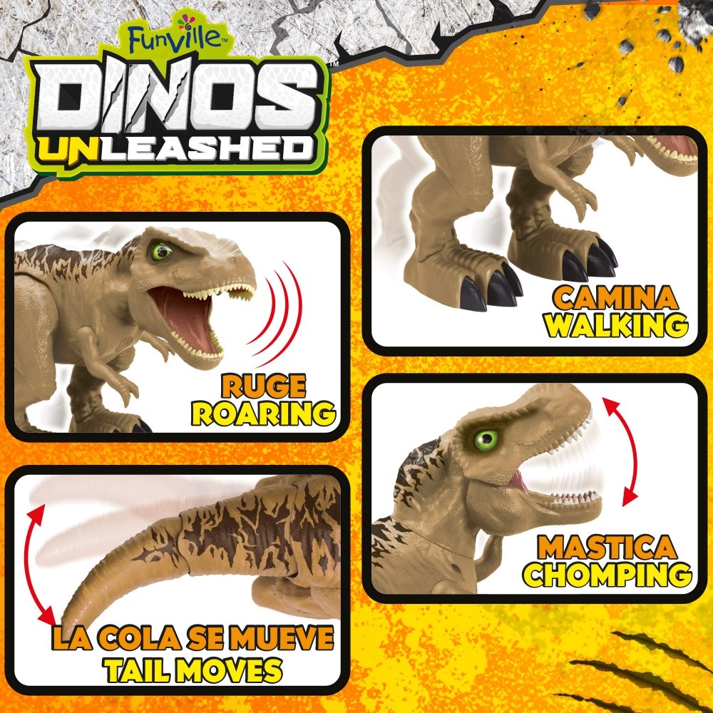 DINO T-REX LUZ Y SONIDO