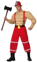 DISFRAZ BOMBERO MUSCULOSO AD.