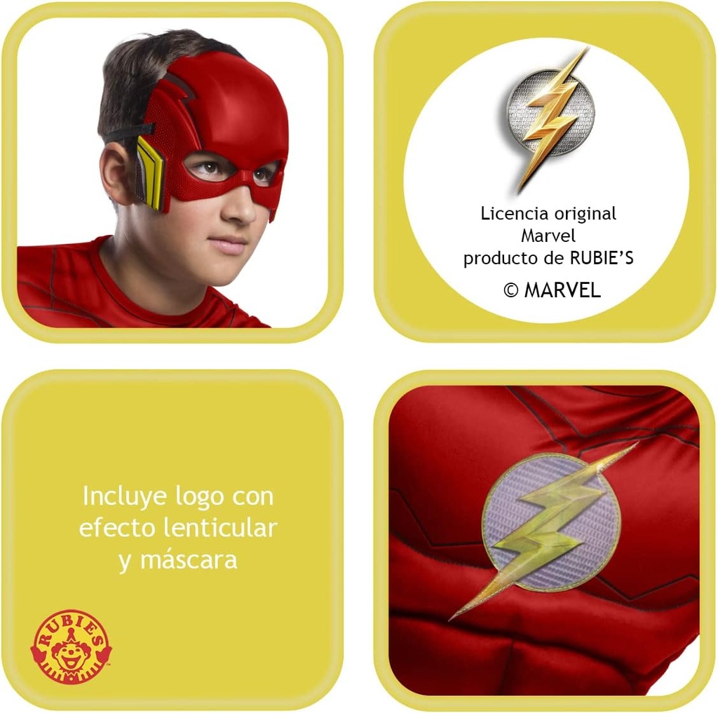 DISFRAZ FLASH BLACK LINE T.S