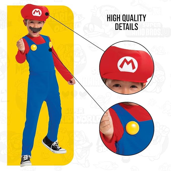 DISFRAZ SUPER MARIO LUXE T.S