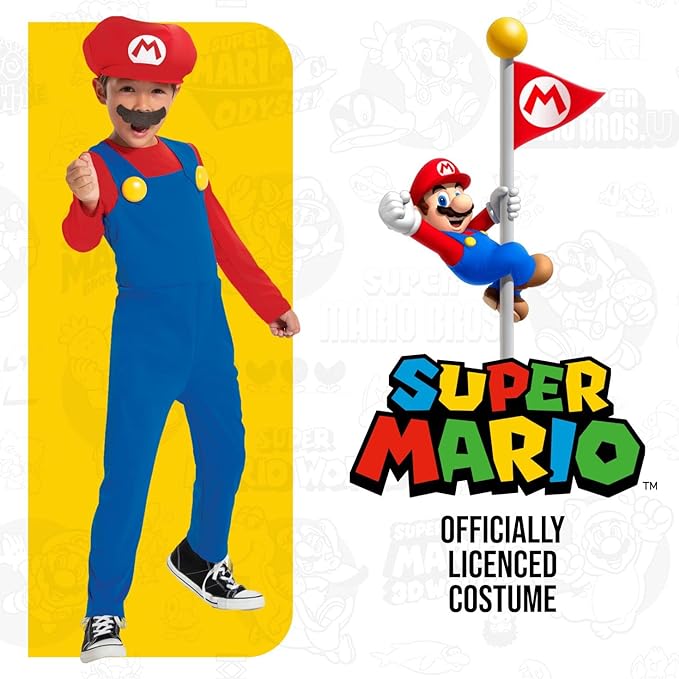 DISFRAZ SUPER MARIO LUXE T.S