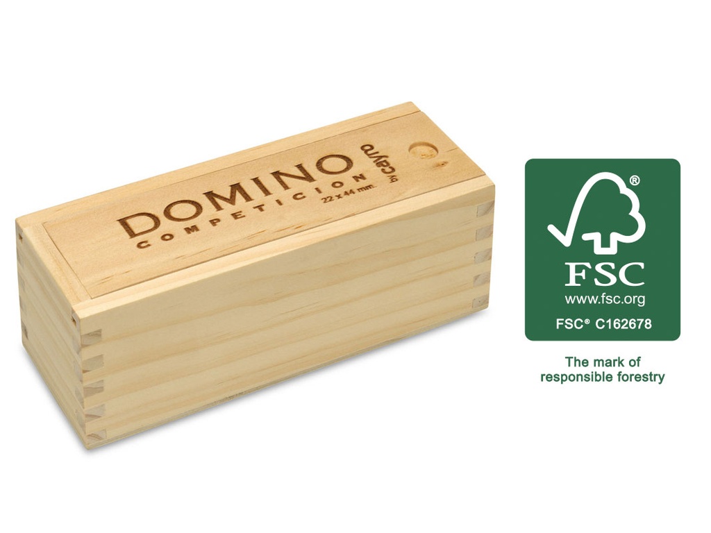 DOMINO COMPETICION CAJA MADERA