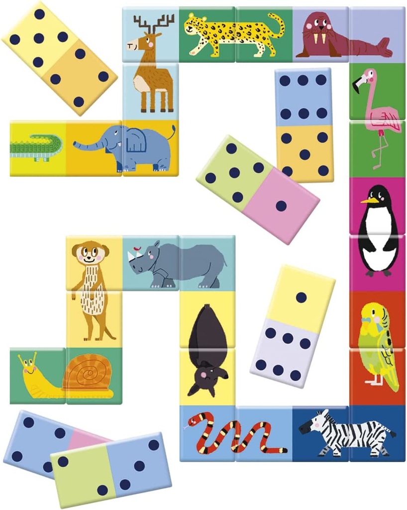 DOMINO NUMEROS Y ANIMALES