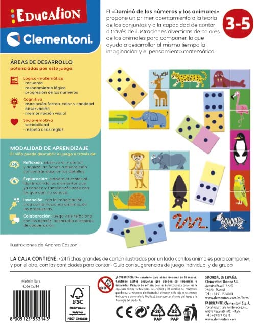 DOMINO NUMEROS Y ANIMALES
