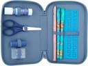 ESTUCHE DOBLE AZUL DINO WORLD