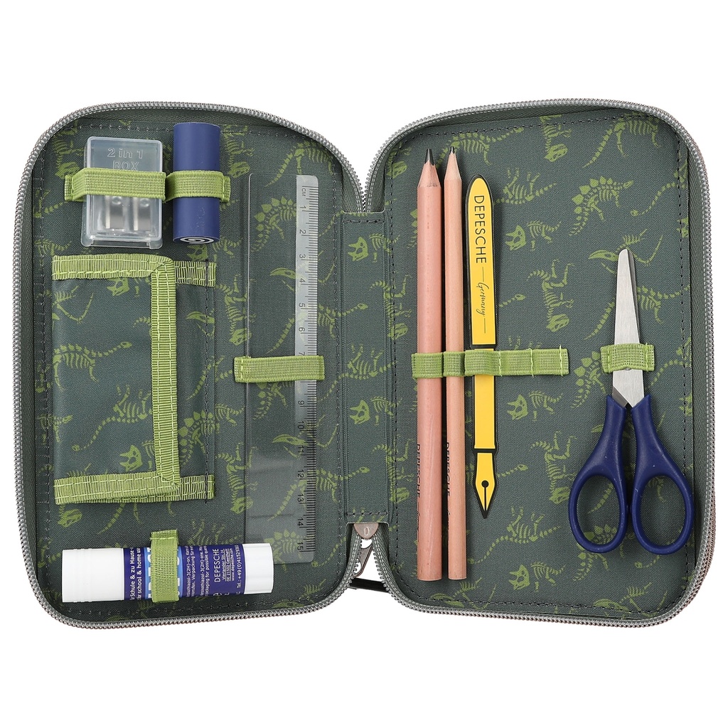 ESTUCHE TRIPLE LED DINO WORLD