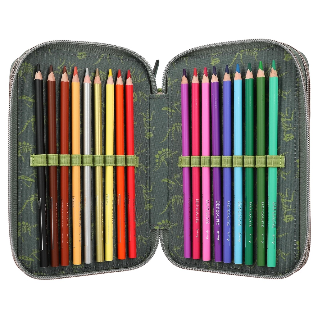 ESTUCHE TRIPLE LED DINO WORLD