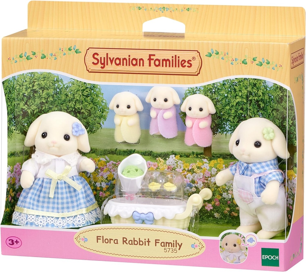 FAMILIA CONEJO FLOR