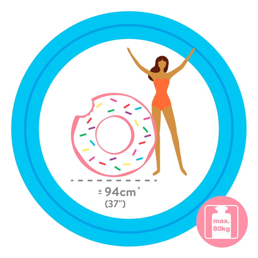 FLOTADOR DONUT ROSA