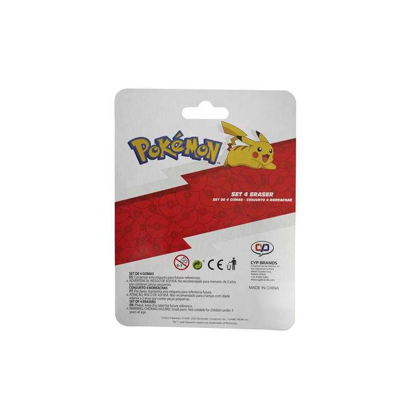 GOMAS BORRAR POKEMON (SET 4)