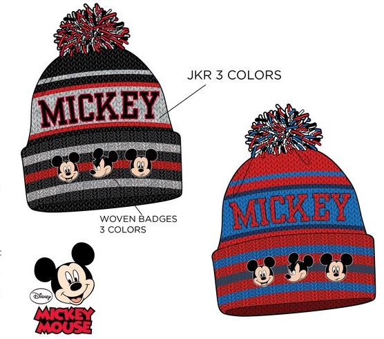 GORRO LANA ROJO MICKEY T.54