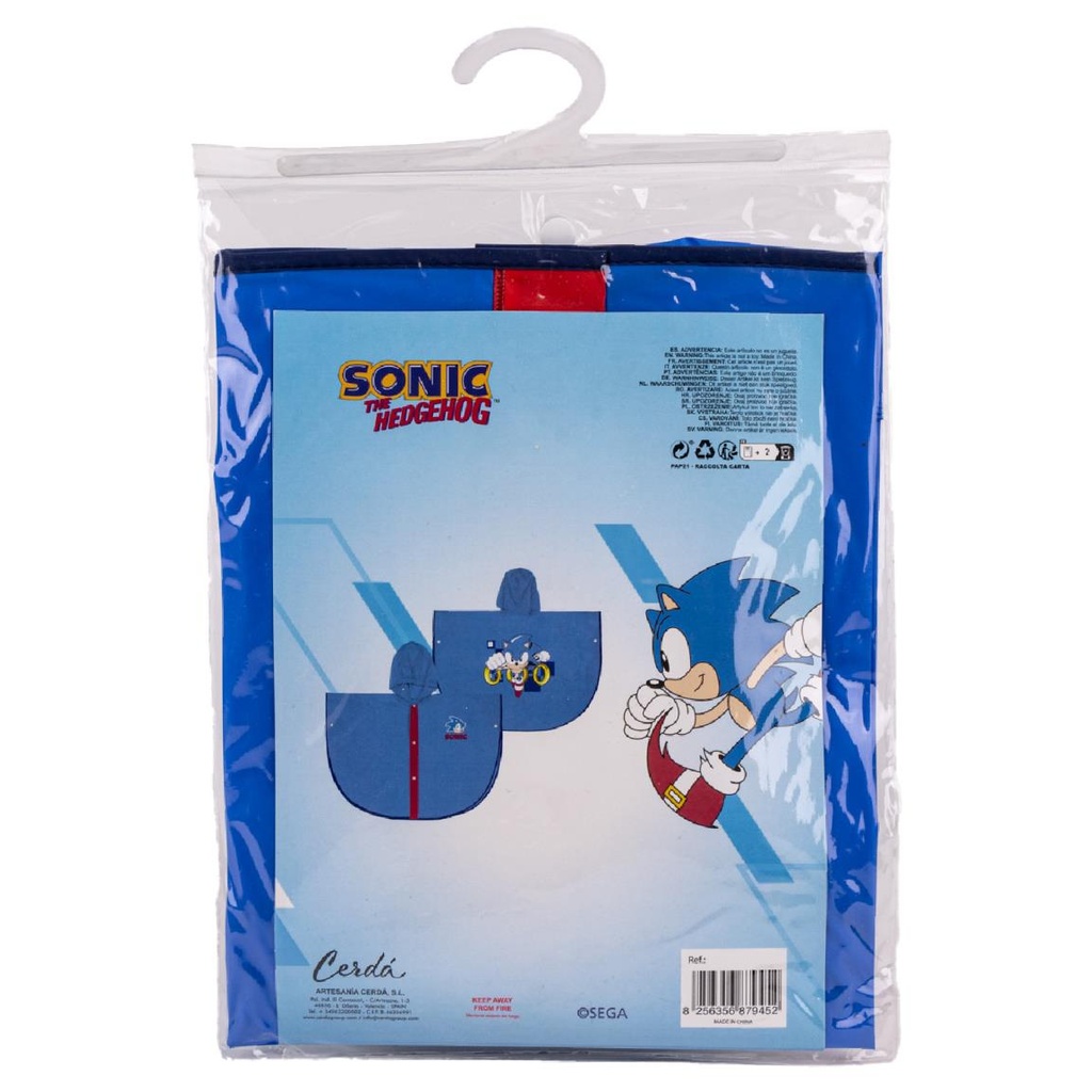IMPERMEABLE PONCHO SONIC T.5/6