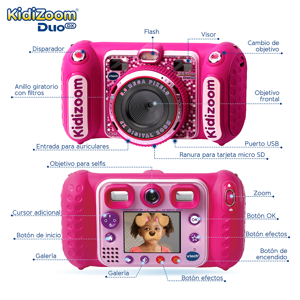 KIDIZOOM DUO DX 10 EN 1 ROSA