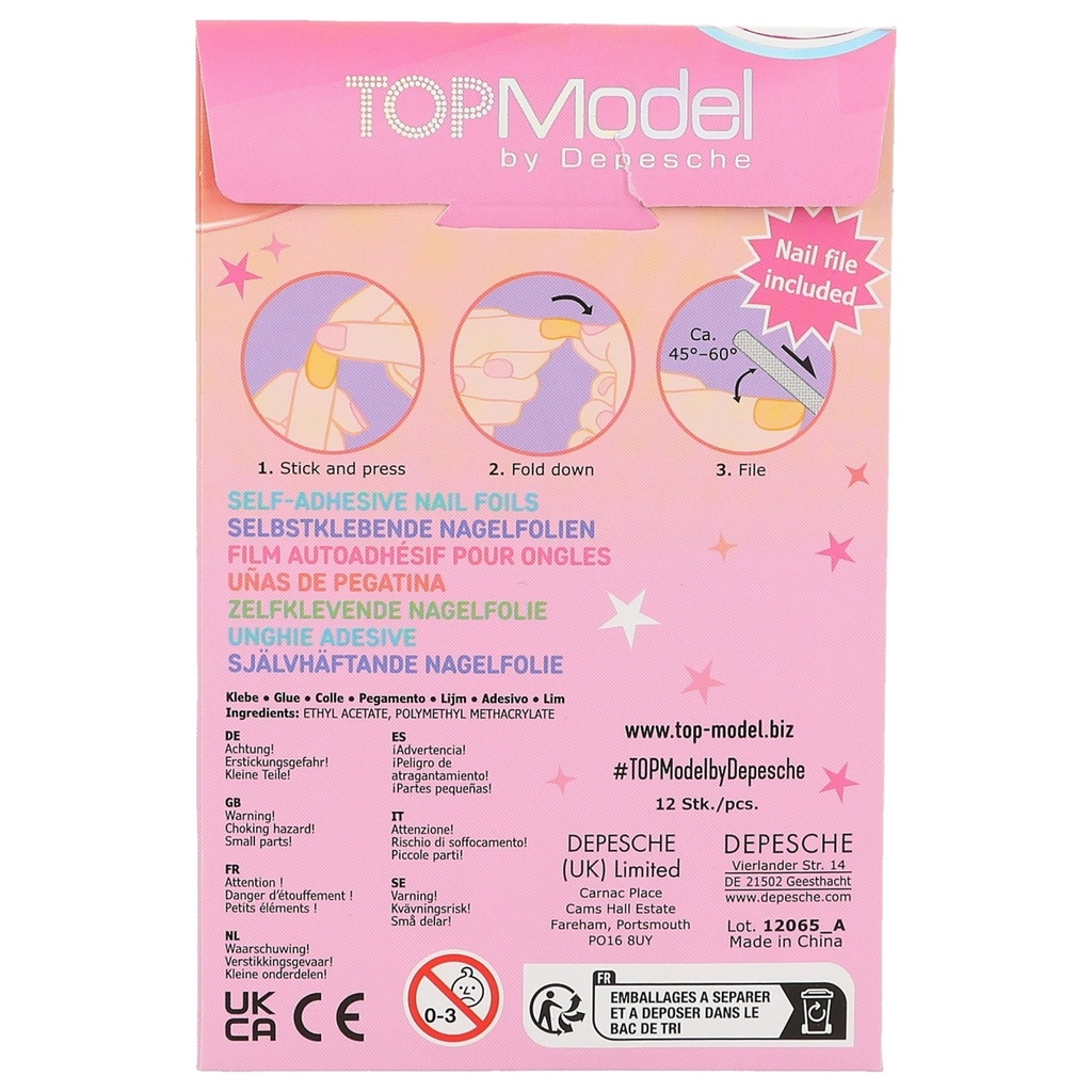 LAMINAS PARA UÑAS BEAUTY & ME TOP MODEL