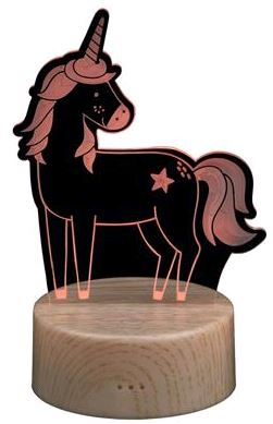 LAMPARA UNICORNIO NAVIDAD